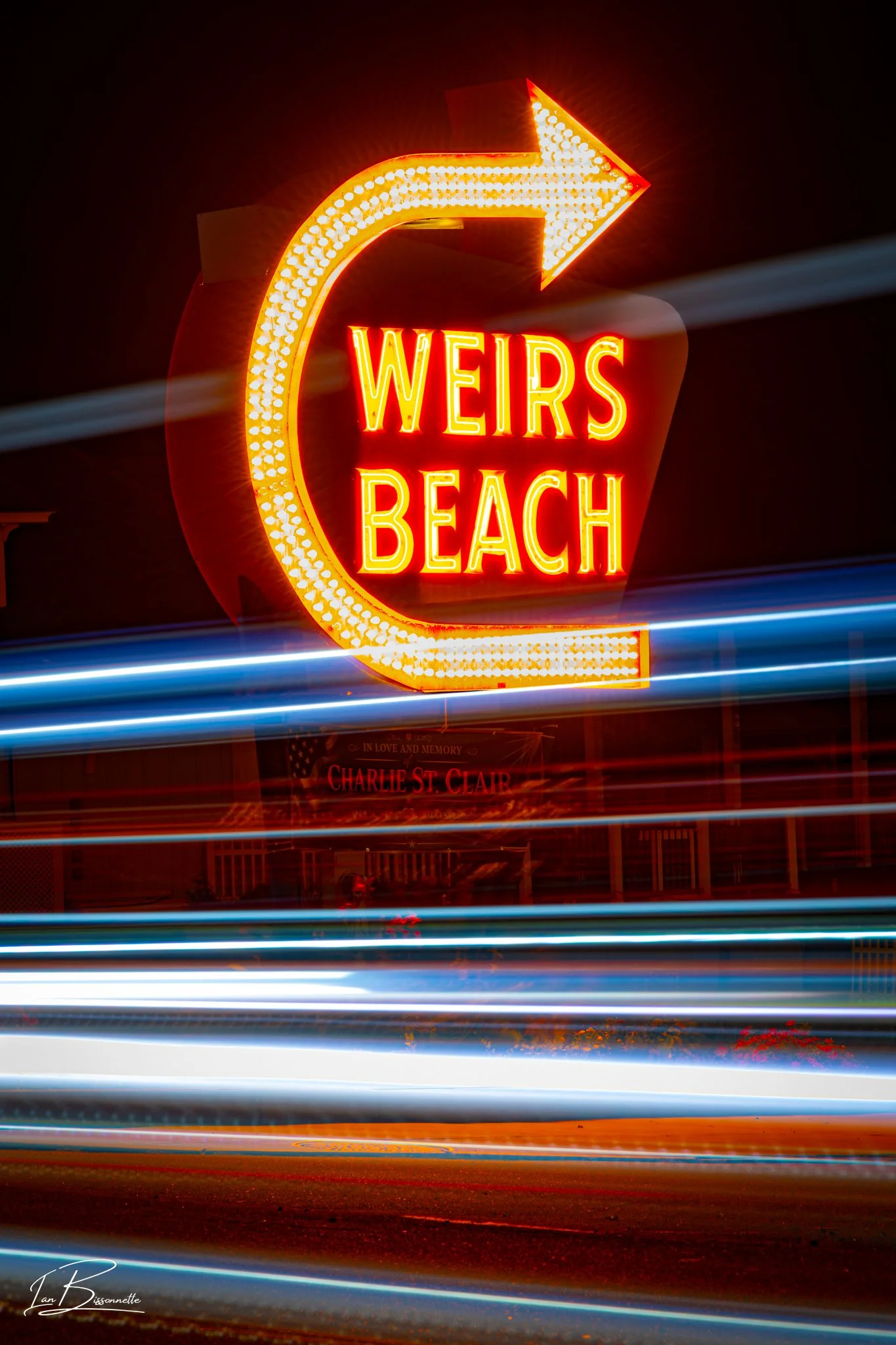 Weirs Beach Light Trails 5