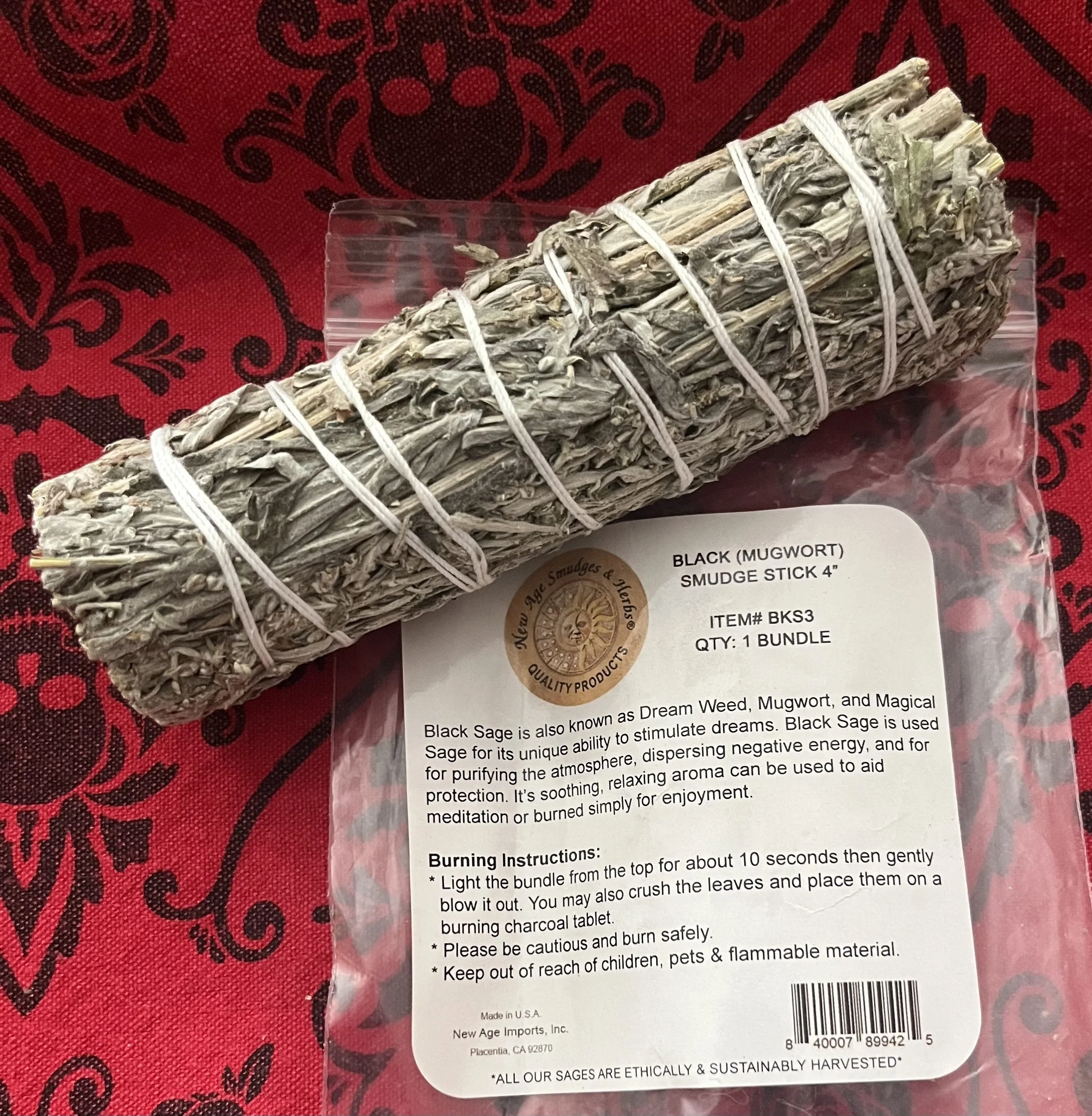 Black (Mugwort) Sage