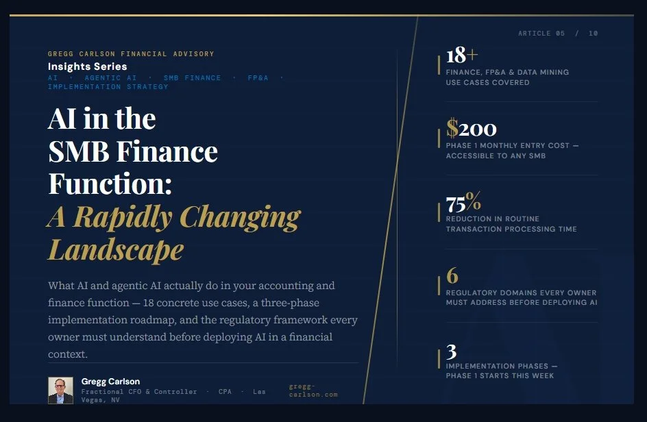 AI in the Small to Medium Business (SMB) Finance Function