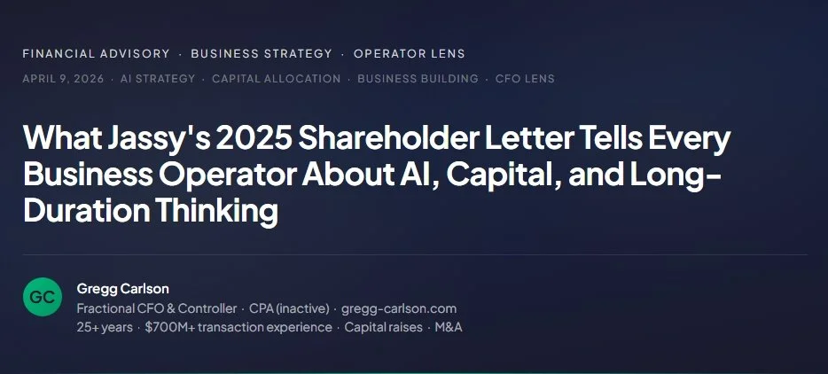 What Jassy's 2025 Shareholder Letter Tells Every Business Operator About AI, Capital, and Long-Duration Thinking