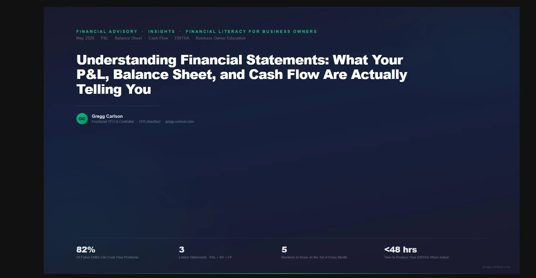 Understanding Financial Statements: What Your P&amp;L, Balance Sheet, and Cash Flow Statement Are Actually Telling You