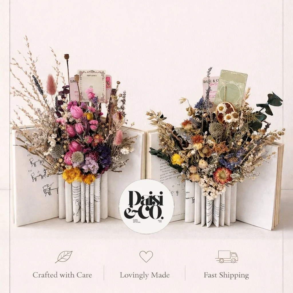 PRESSED POETRY - CUSTOM BOOK DRIED FLORALS