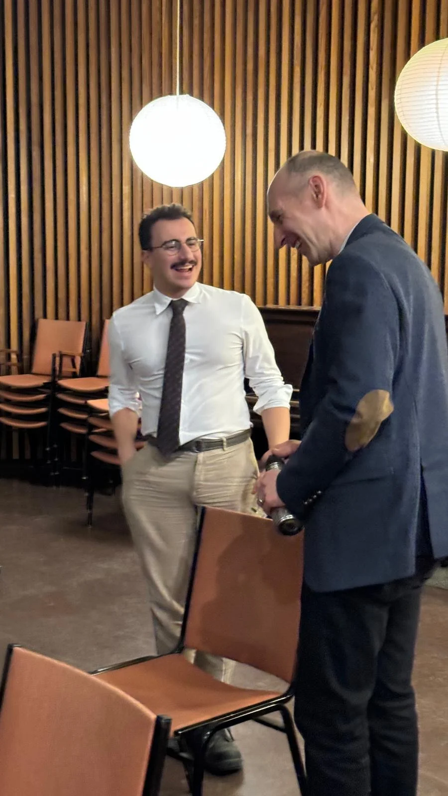 Gabe meets local Green members