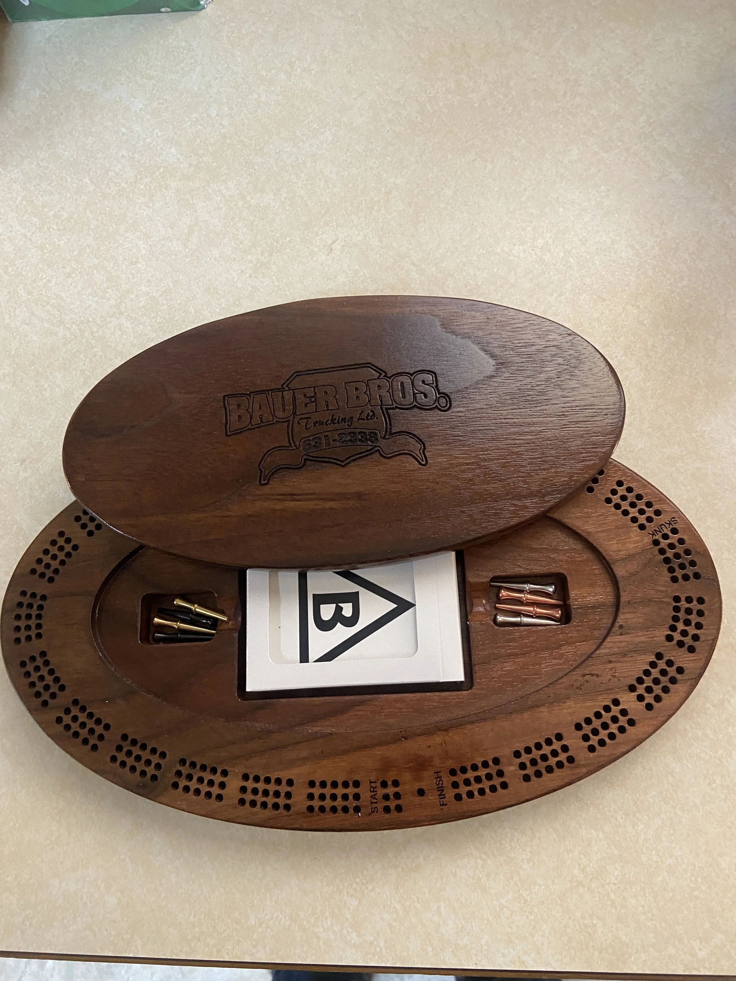 Oval Crib Board with Storage