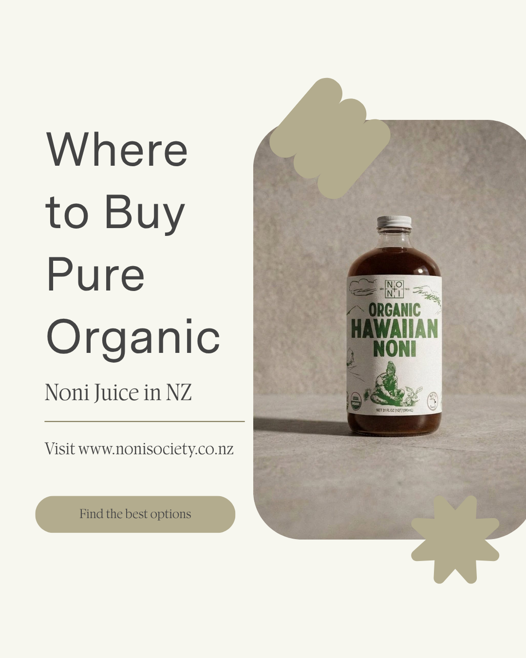 Where to Buy Pure, Organic Noni Juice in New Zealand