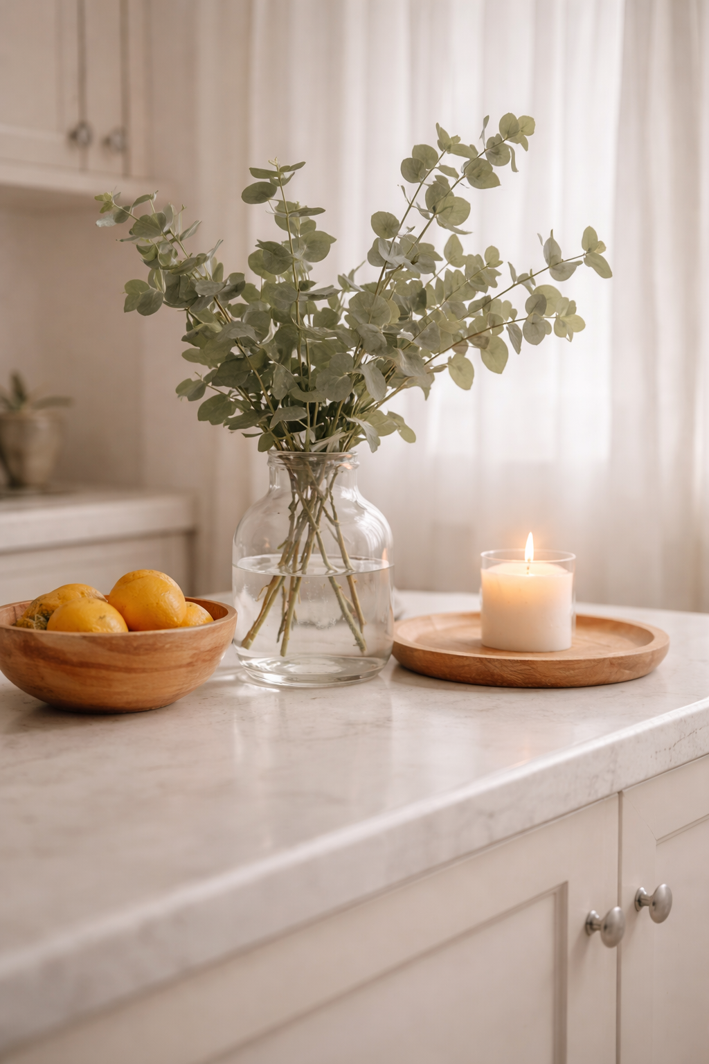 A fresh, brightly cleaned residential kitchen in Milford, NH