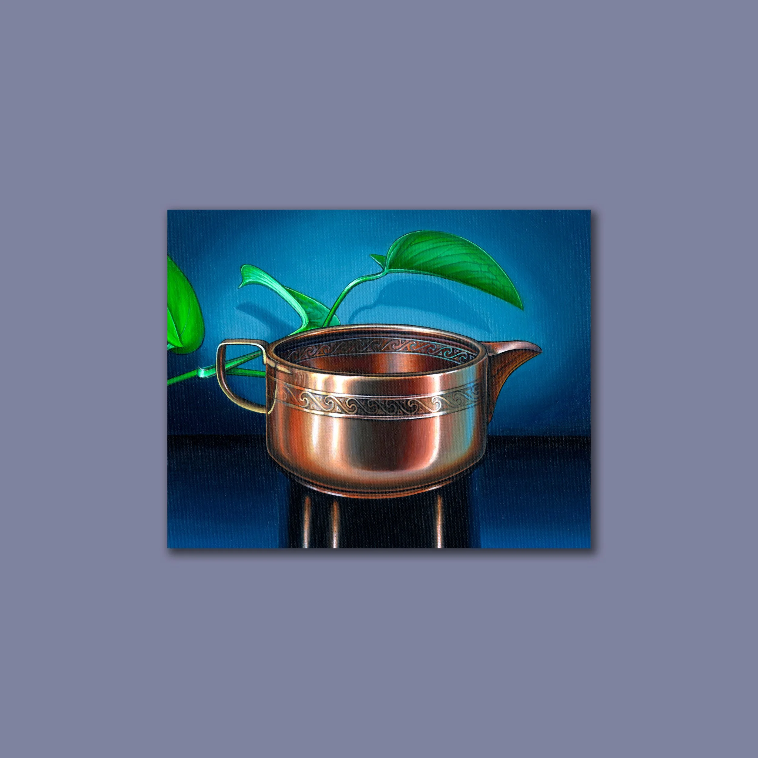 Copper Creamer Small Canvas Prints