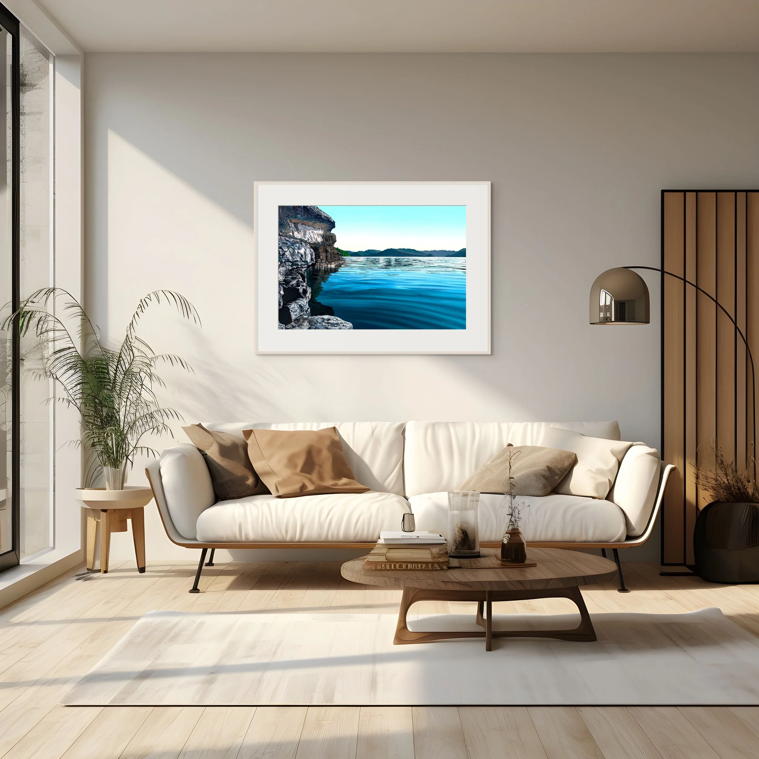 Edge of Center Hill Lake Large Canvas Prints