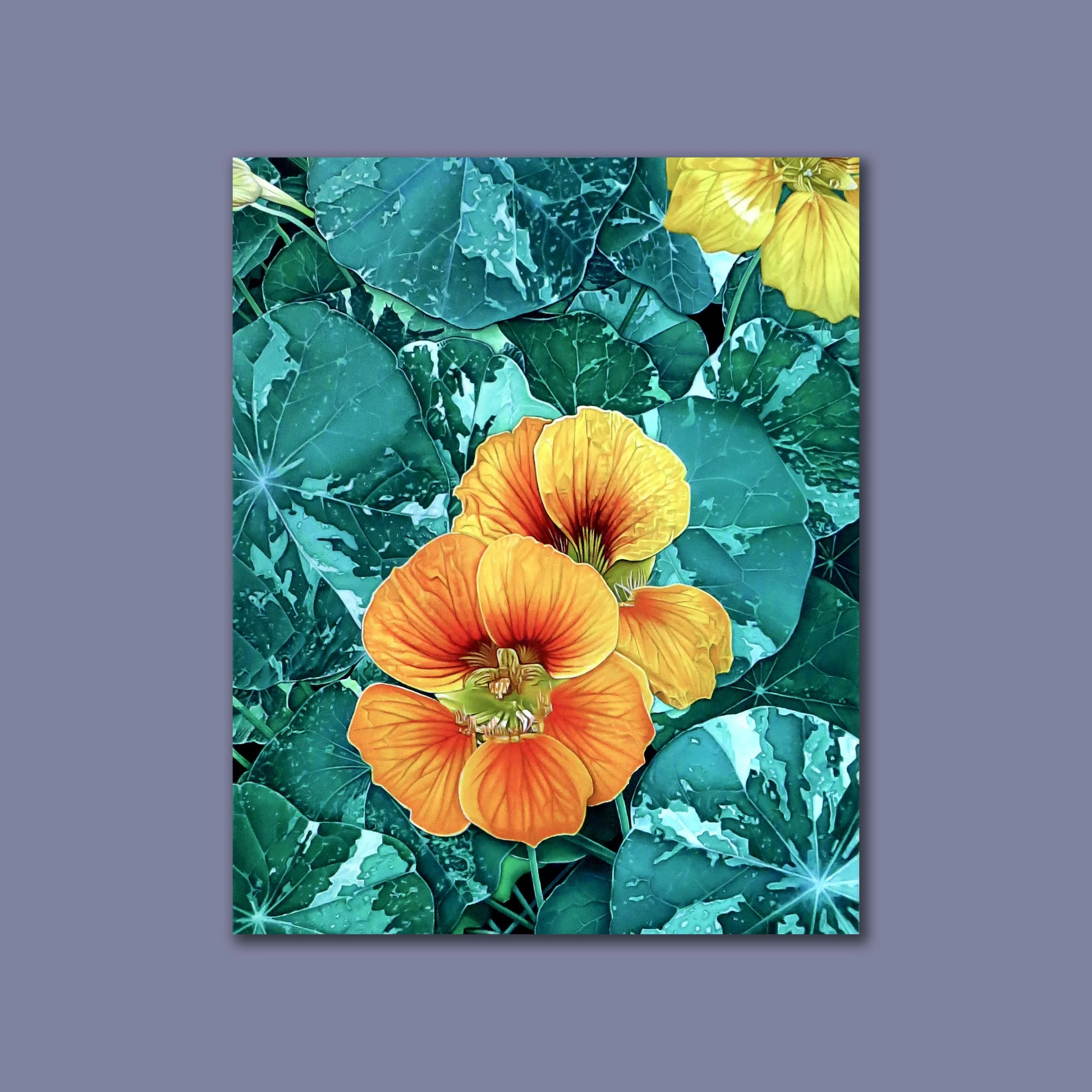 Nasturtium Small Canvas Print