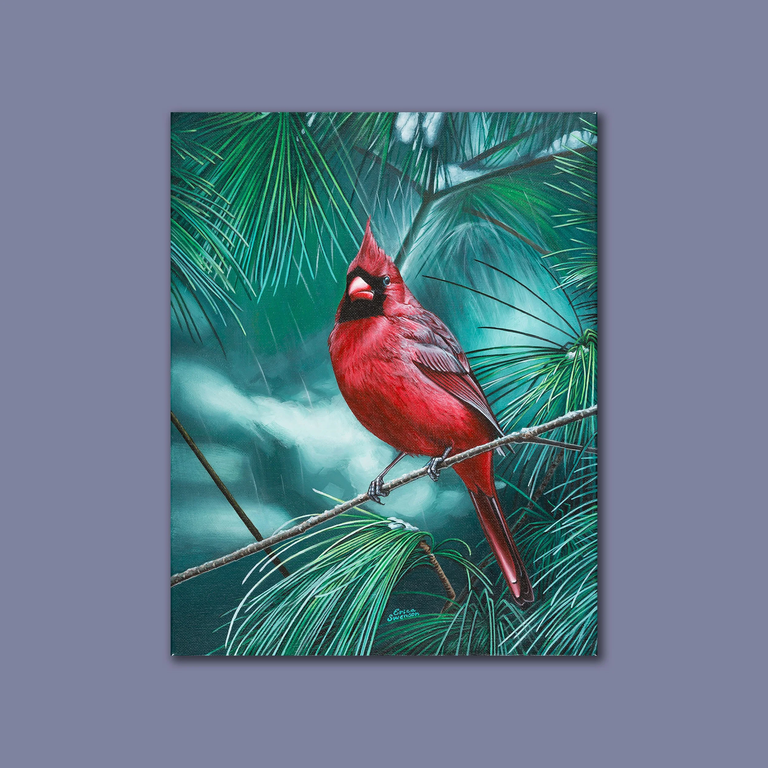 Winter Cardinal Canvas Print
