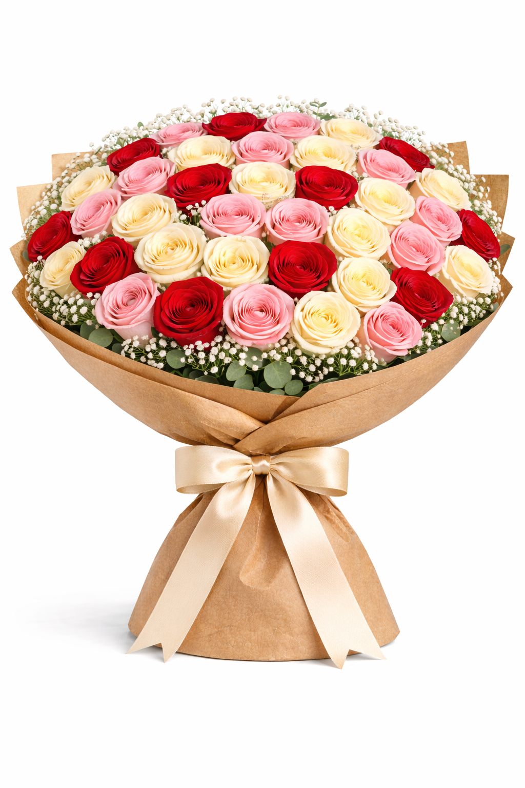60 MIXED ROSE BUNCH