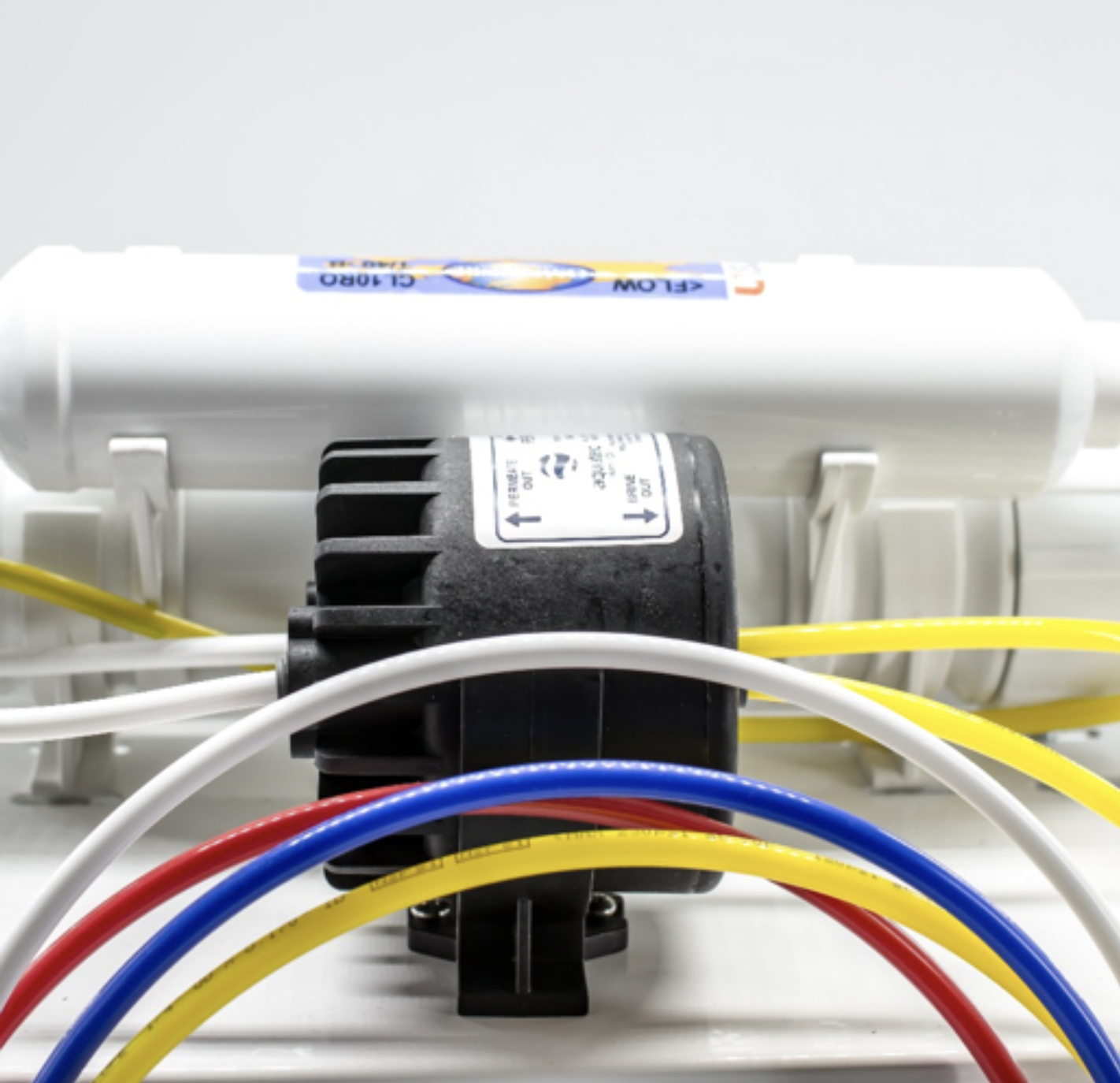 Close up of agriculture water system components