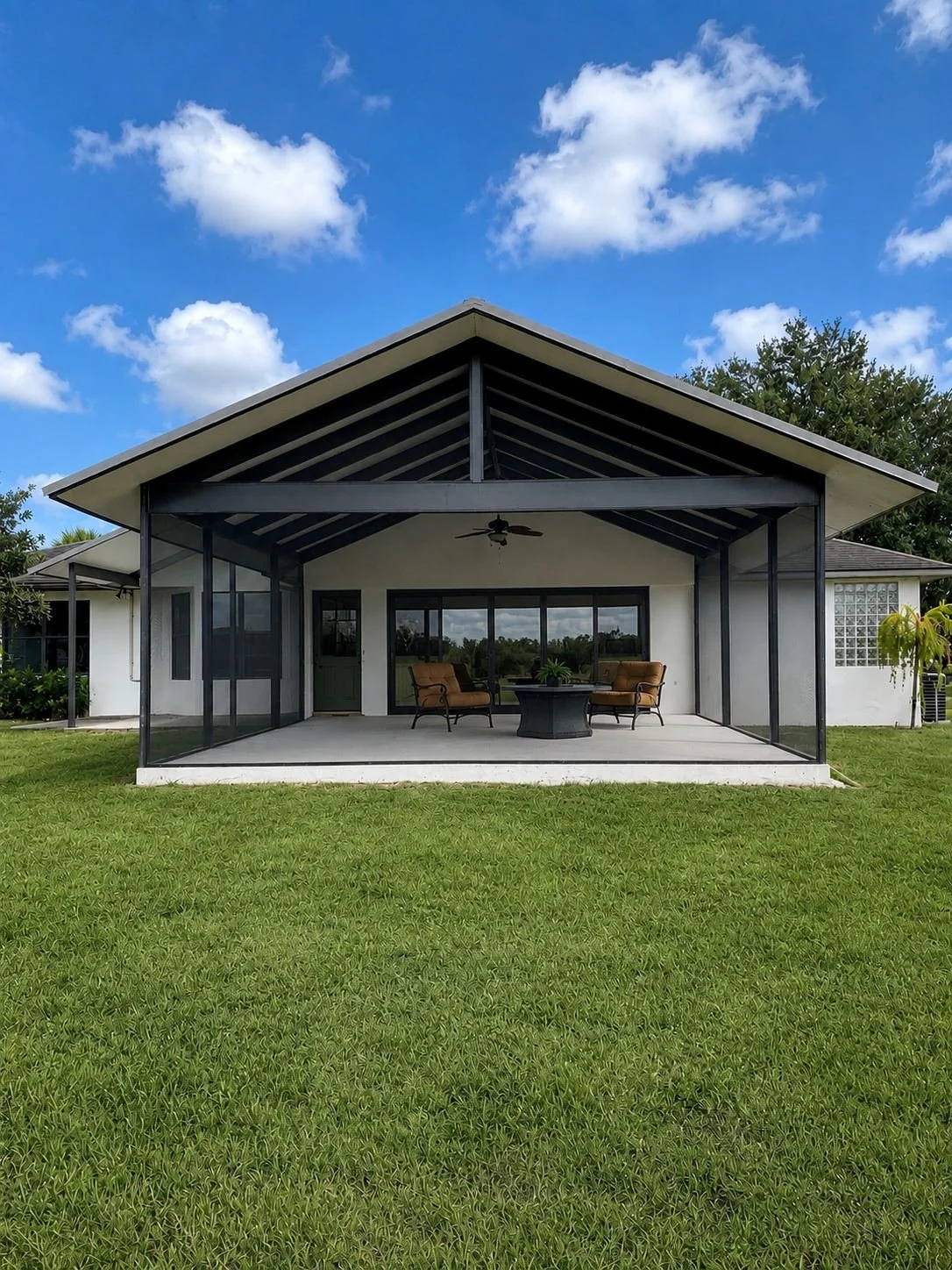 Serene backyard with screened patio.jpg