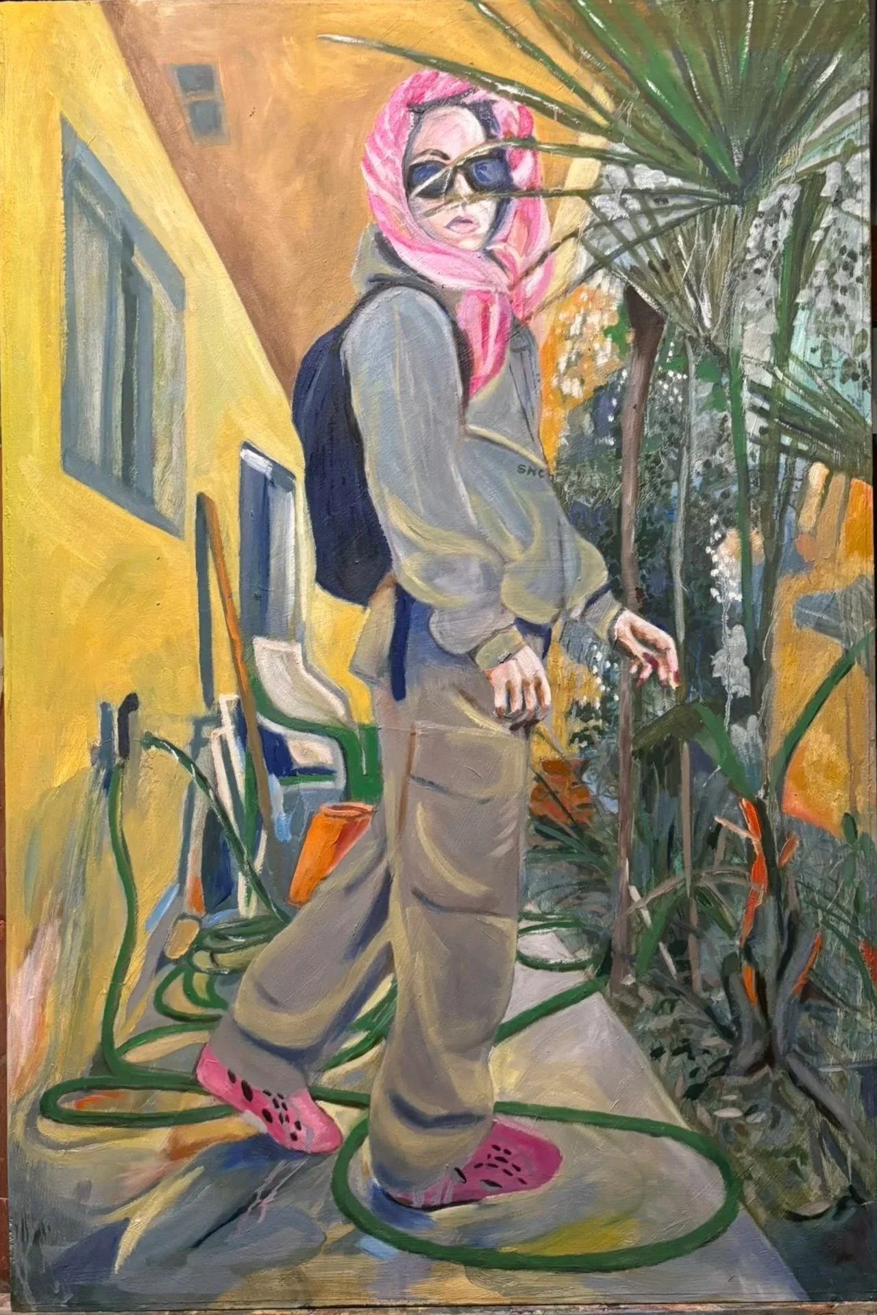  You cannot see me from where I look at myself 24 x 36 in. (2023-25) Oil on sized muslin panel