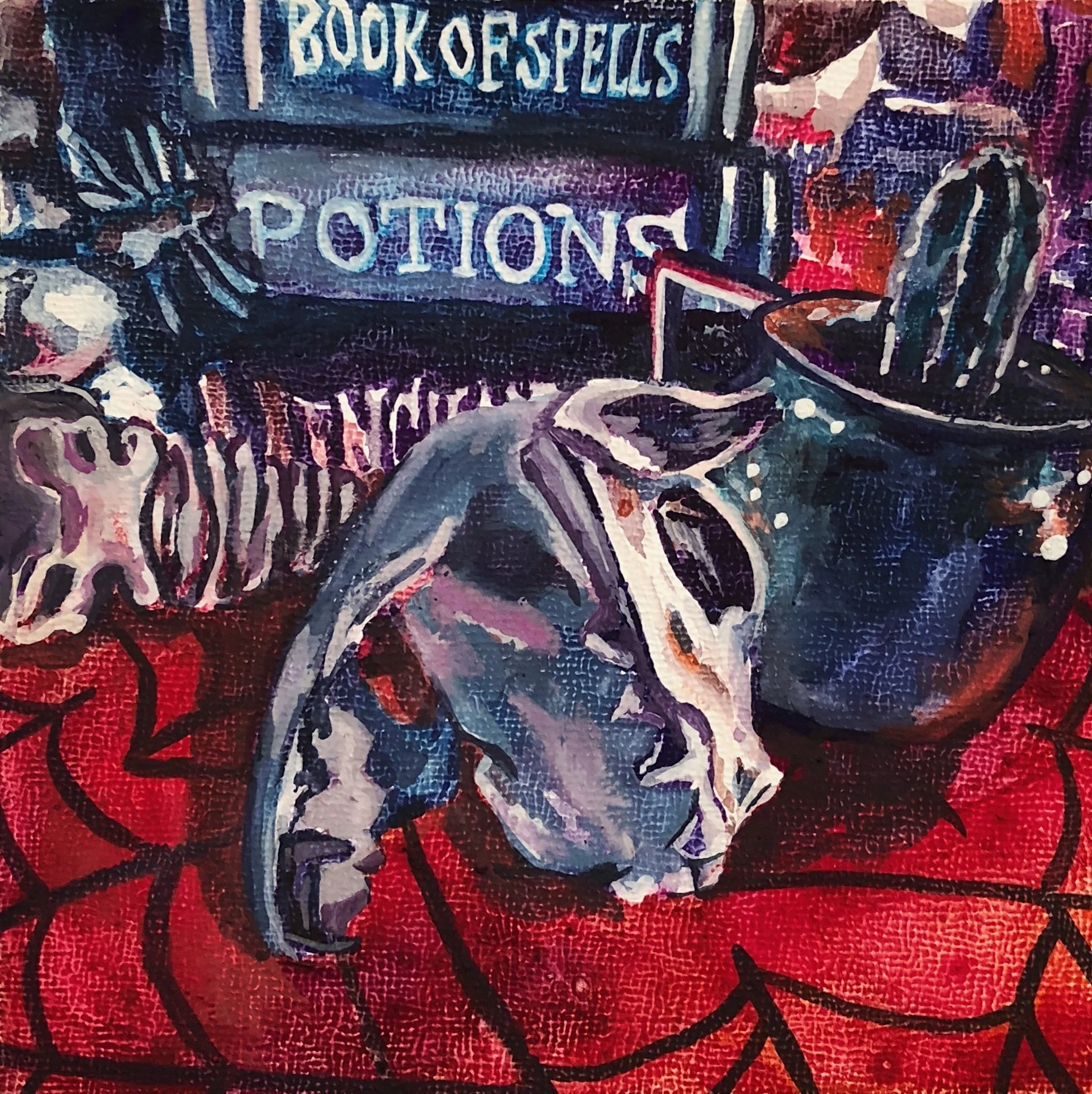 Potions. Gouache on canvas. 4" x 4".

Original: Private Collection I Prints: Available