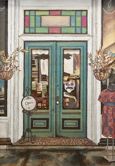 Mommalicious. Downtown Lancaster. Woodburning and mixed media. 18"x 23". Handmade frame by Evan H. Germann. 

Original: Sold I Prints: Not Available