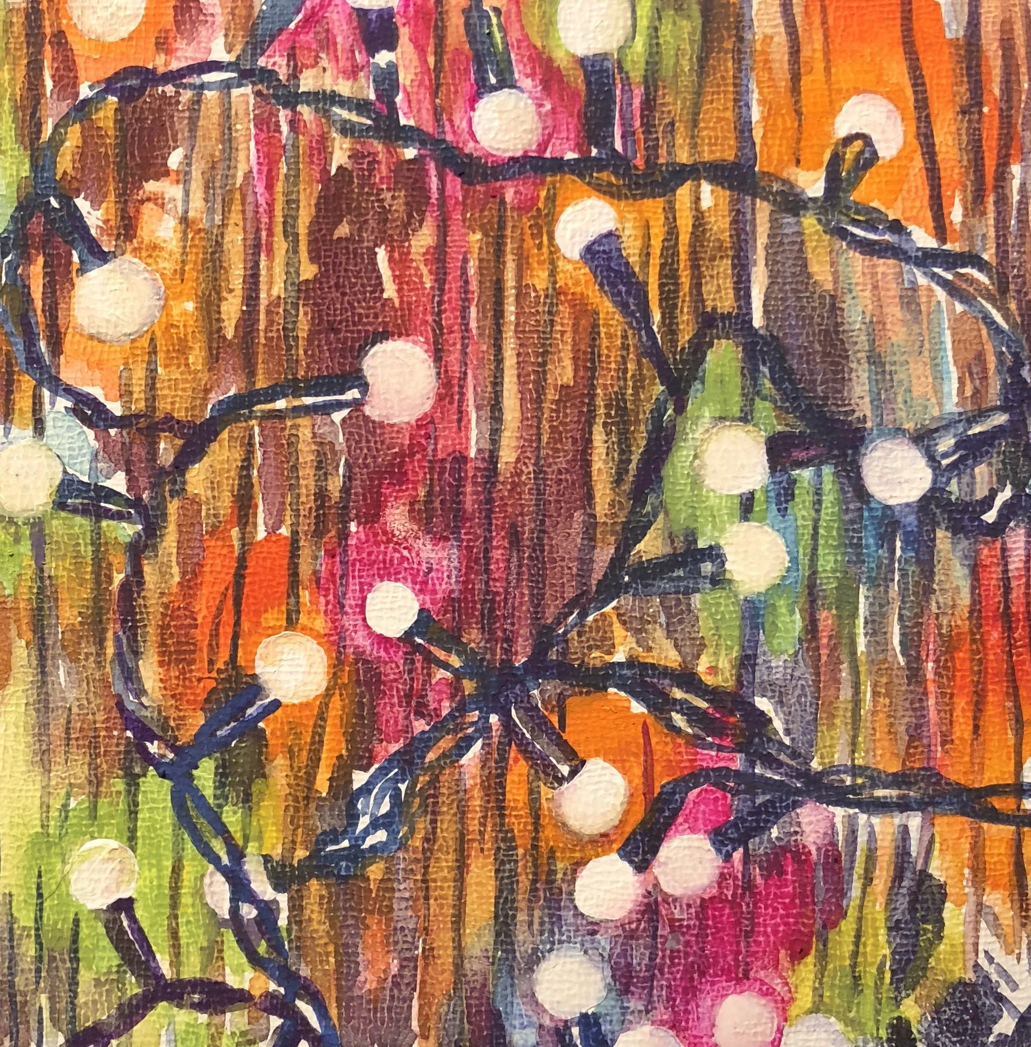 Connected. Gouache on canvas. 4" x 4".

Original: Private Collection I Prints: Available