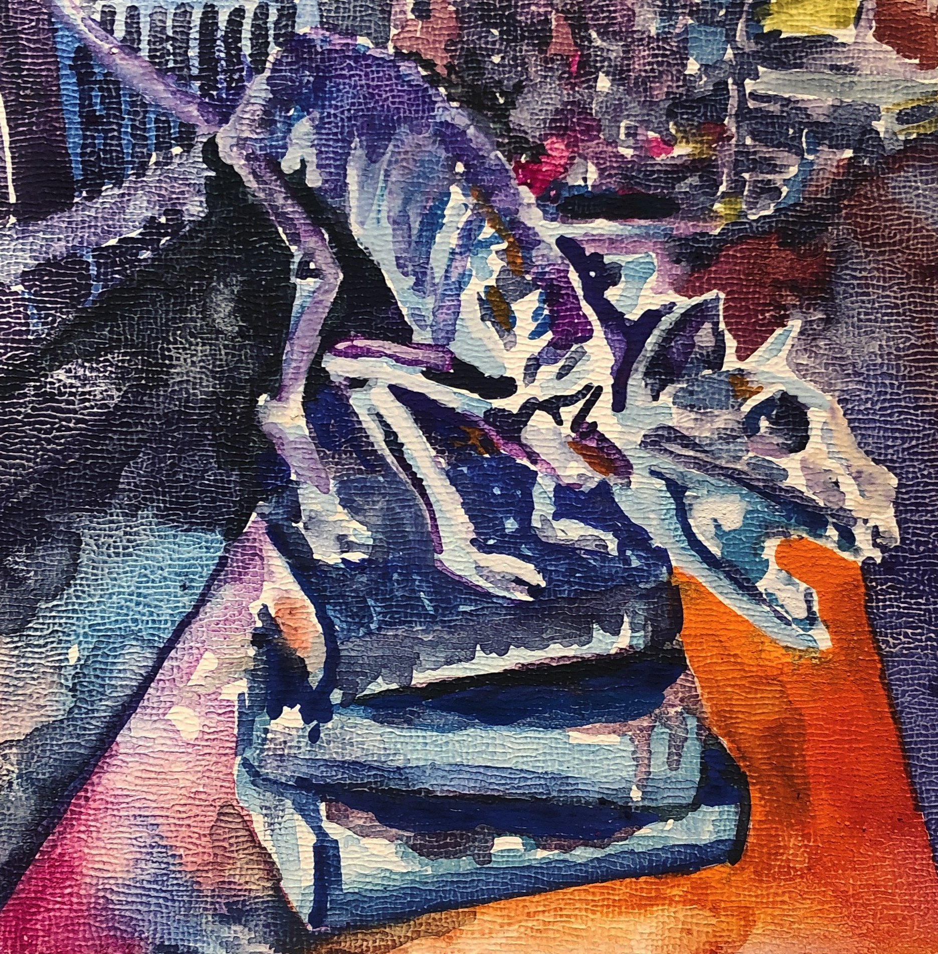 No Touching. Gouache on canvas. 4" x 4".

Original: Private Collection I Prints: Available