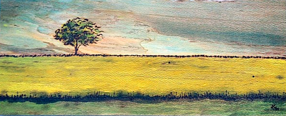 Alone But Not Lonely. 
Woodburning and watercolor. 19" x 9" framed. Handmade walnut frame by Evan H. Germann.

Original: Sold I Prints: Available