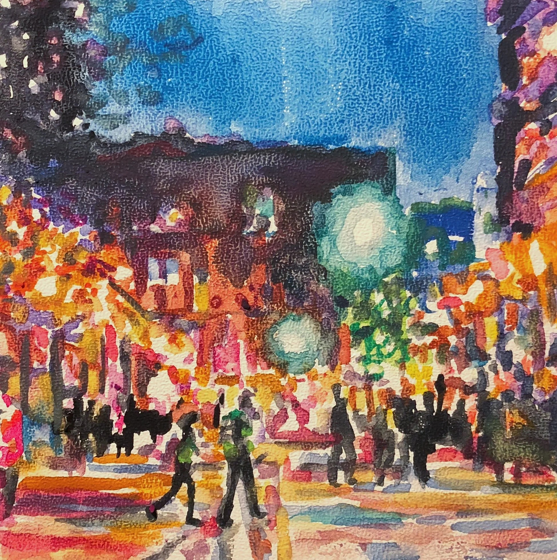 AfterDark, Together. Gouache on canvas. 4" x 4".

Original: Private Collection I Prints: Available