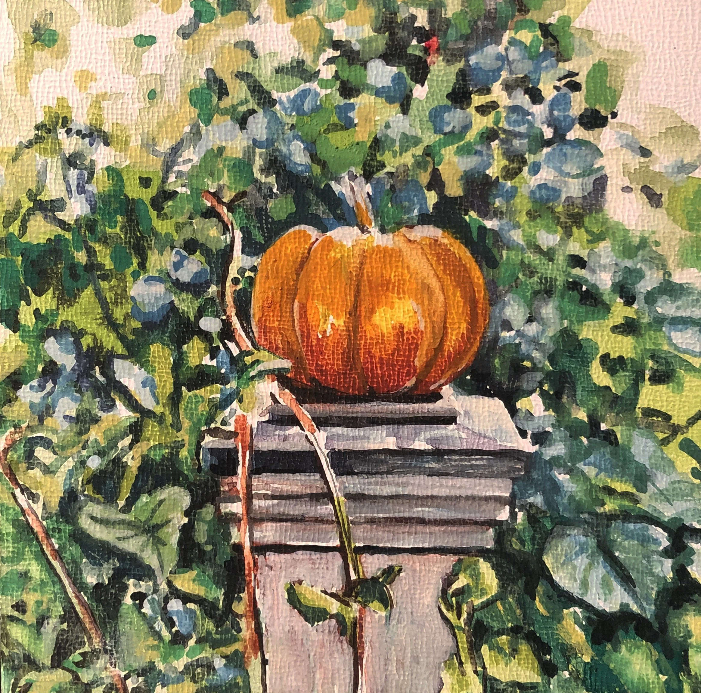 Set. Gouache on canvas. 4" x 4".

Original: Private Collection I Prints: Available