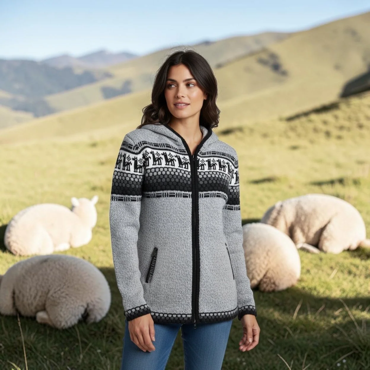 Alpaca Hooded Sweater