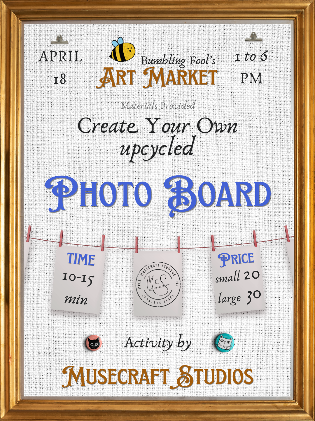 April Art Market at Bumbling Fools