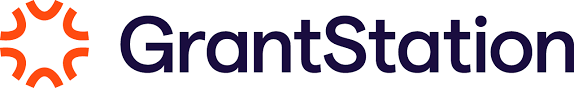 GrantStation logo with an orange circular design to the left of black text