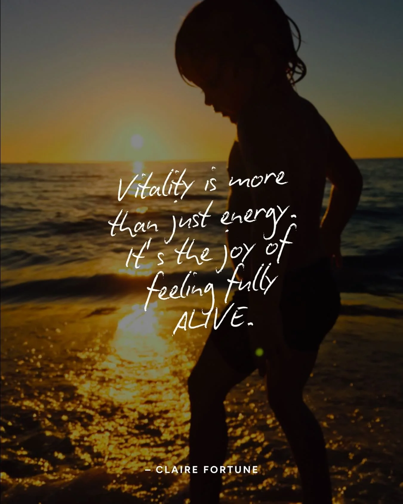 It&rsquo;s more than just energy.

It&rsquo;s waking up feeling fully alive, present and ready to bring the best of you to your day.

But sometimes it&rsquo;s resting. 

Fully. Deeply. Restoring ourselves so that vitality can emerge.

When was the la