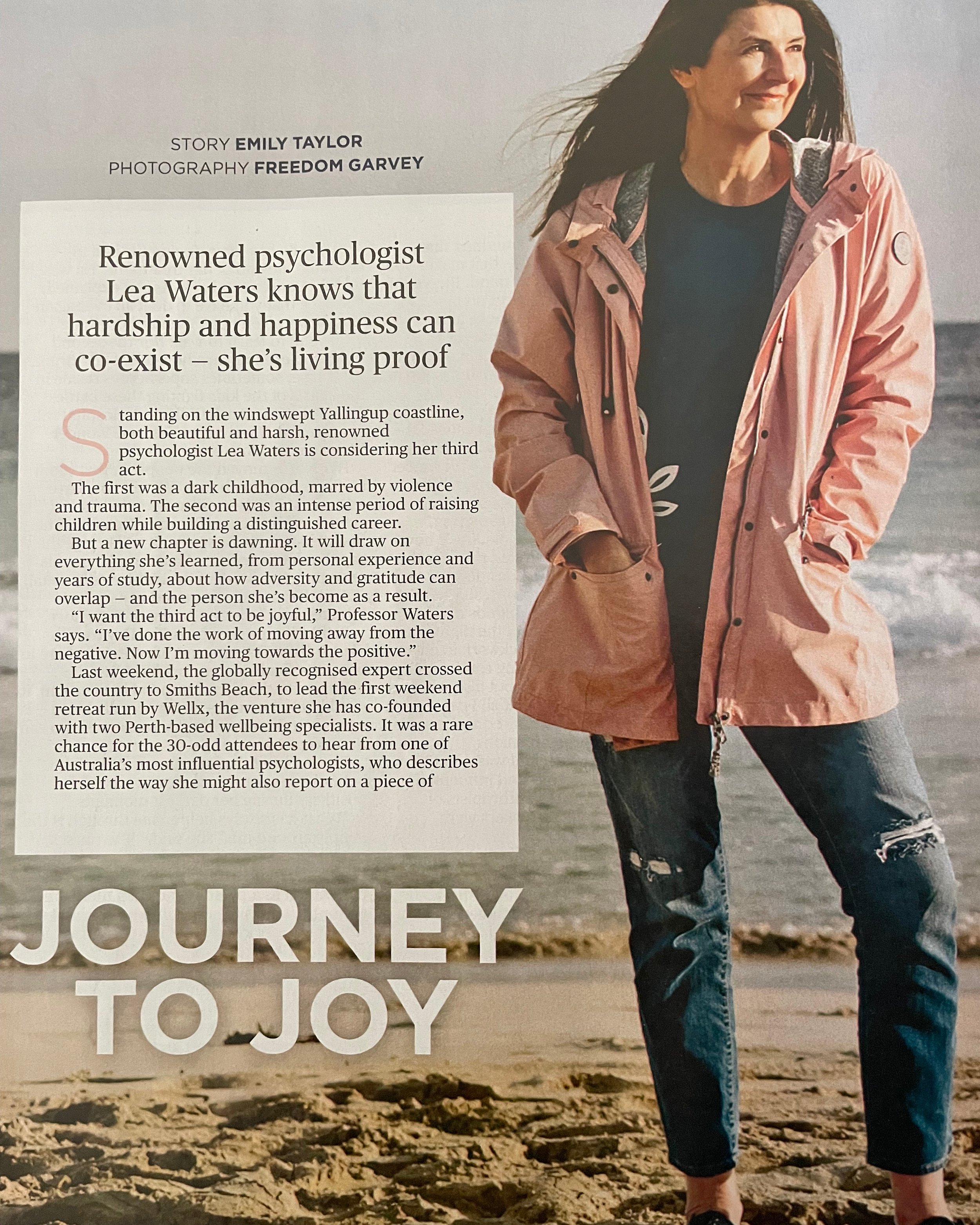 As featured in the @stmperth this weekend. ✨

Professor Lea Waters on why hardship and happiness can coexist - and the science behind it.

A beautiful piece by @msemilytaylor , photographed by @freedomgarveyphotographer, set at our very first retreat