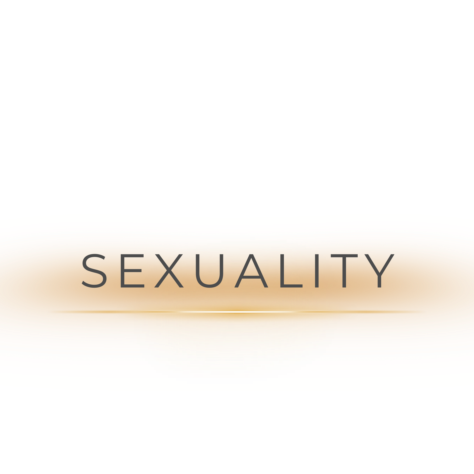 The word 'SEXUALITY' written on a distorted, wavy background in shades of pink, yellow, and brown.