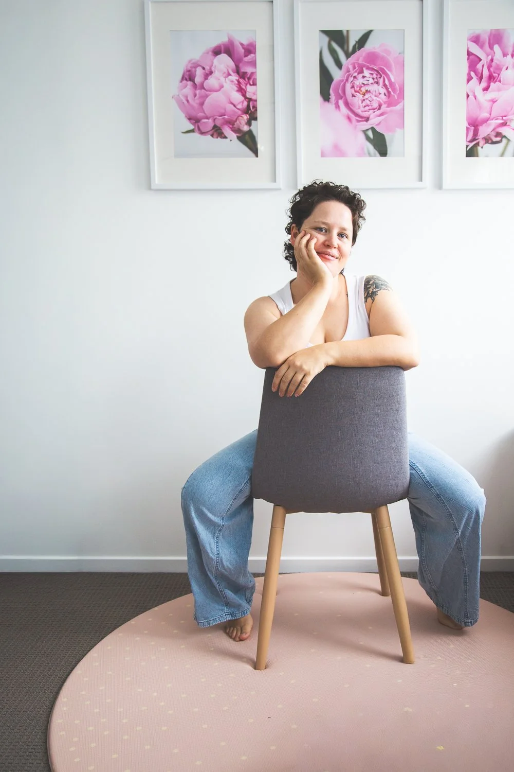 A candid image of Brisbane Family Photographer, Sam.