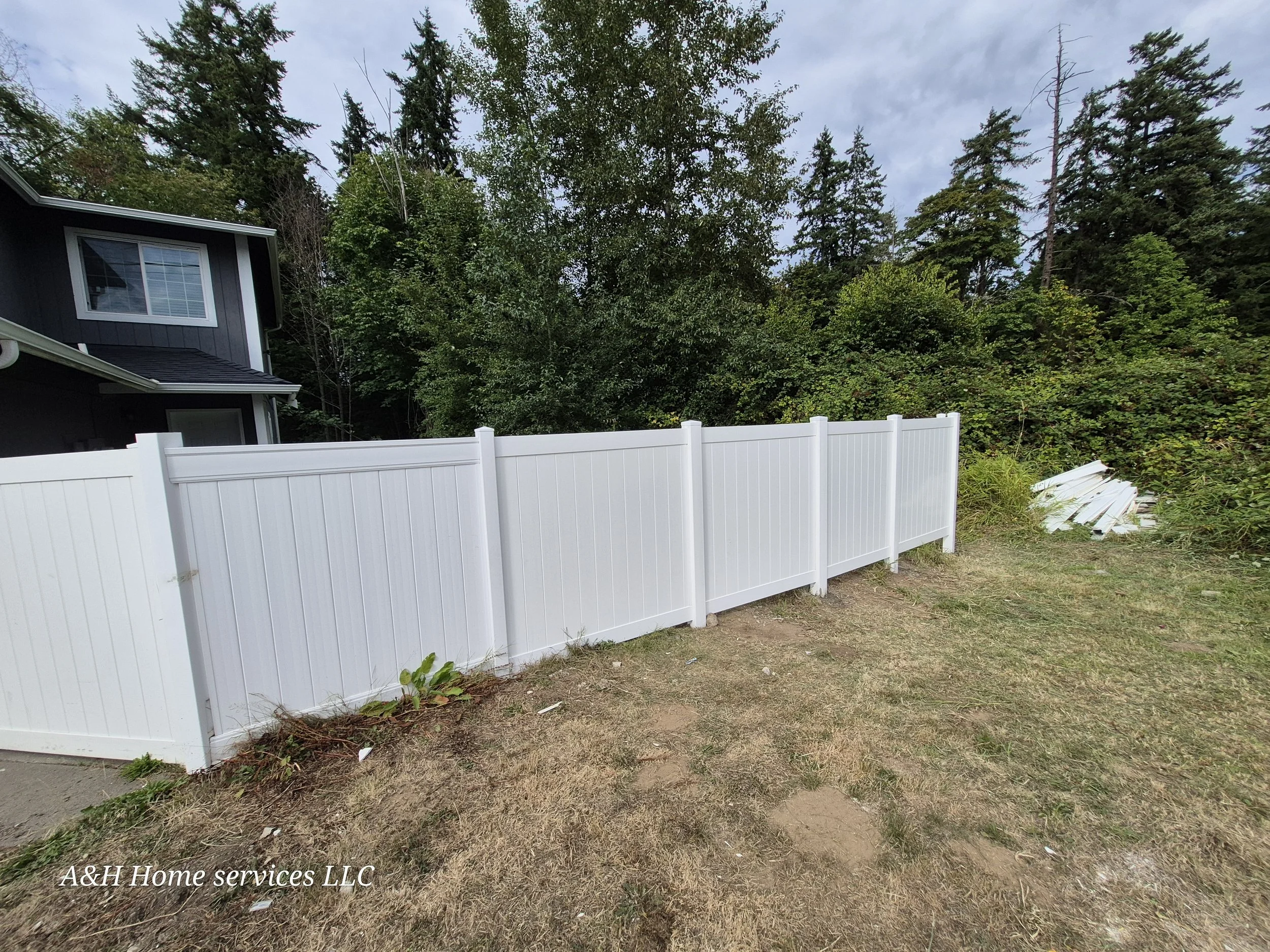 Call A&H home services for fence repair .