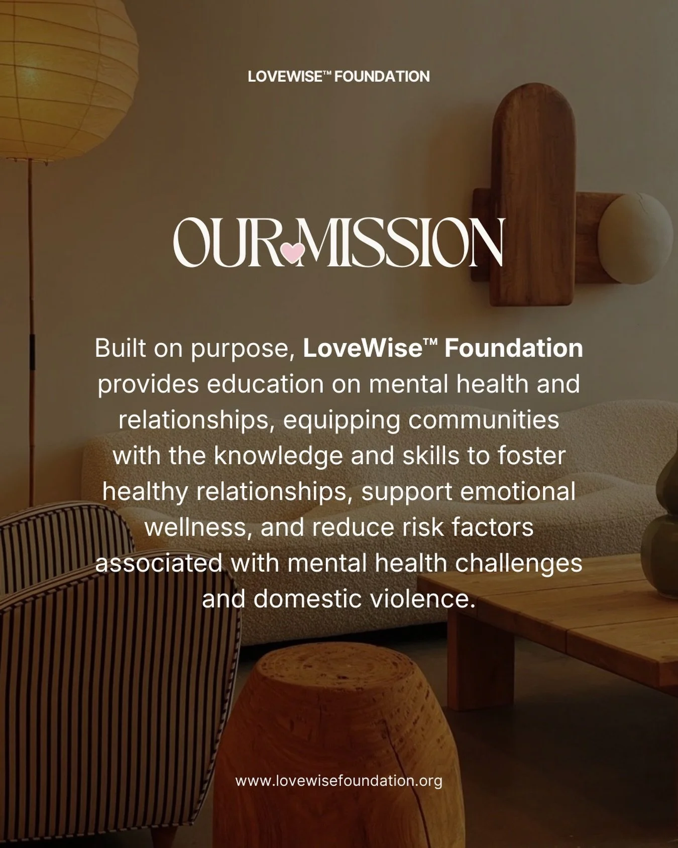Join the LoveWise&trade;️ movement 🤍 Donate now to strengthen emotional wellness and healthy relationships in our communities. 

🔗 in bio

www.lovewisefoundation.org