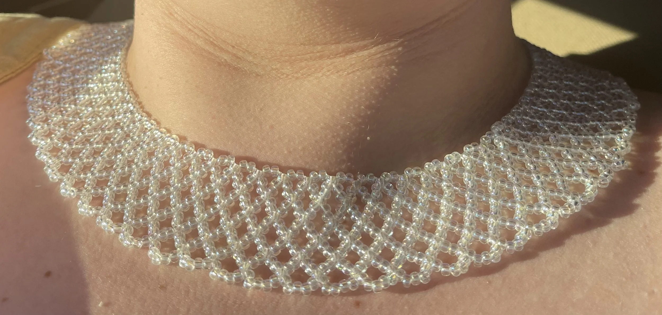 Netted seed bead Necklace