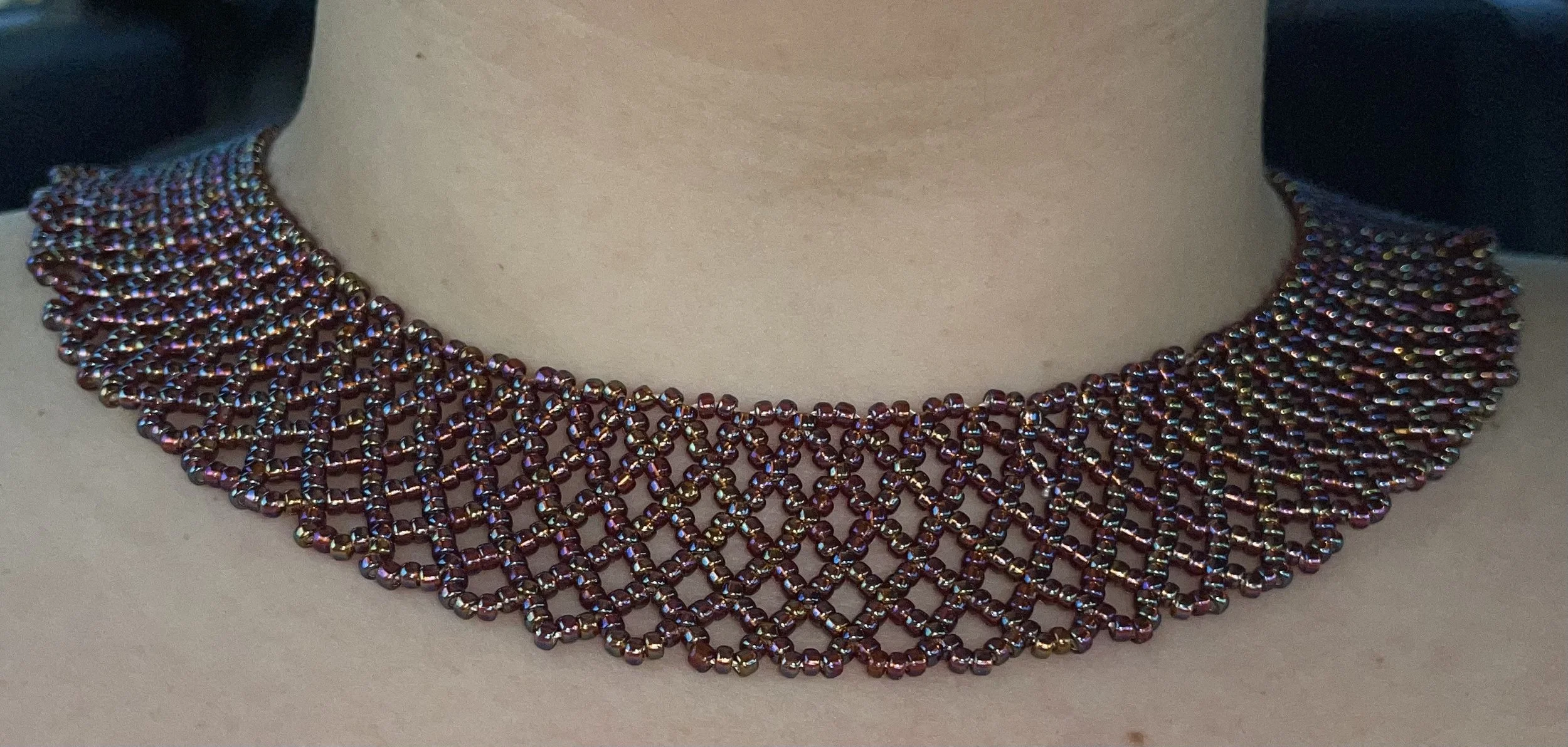 Netted seed bead Necklace