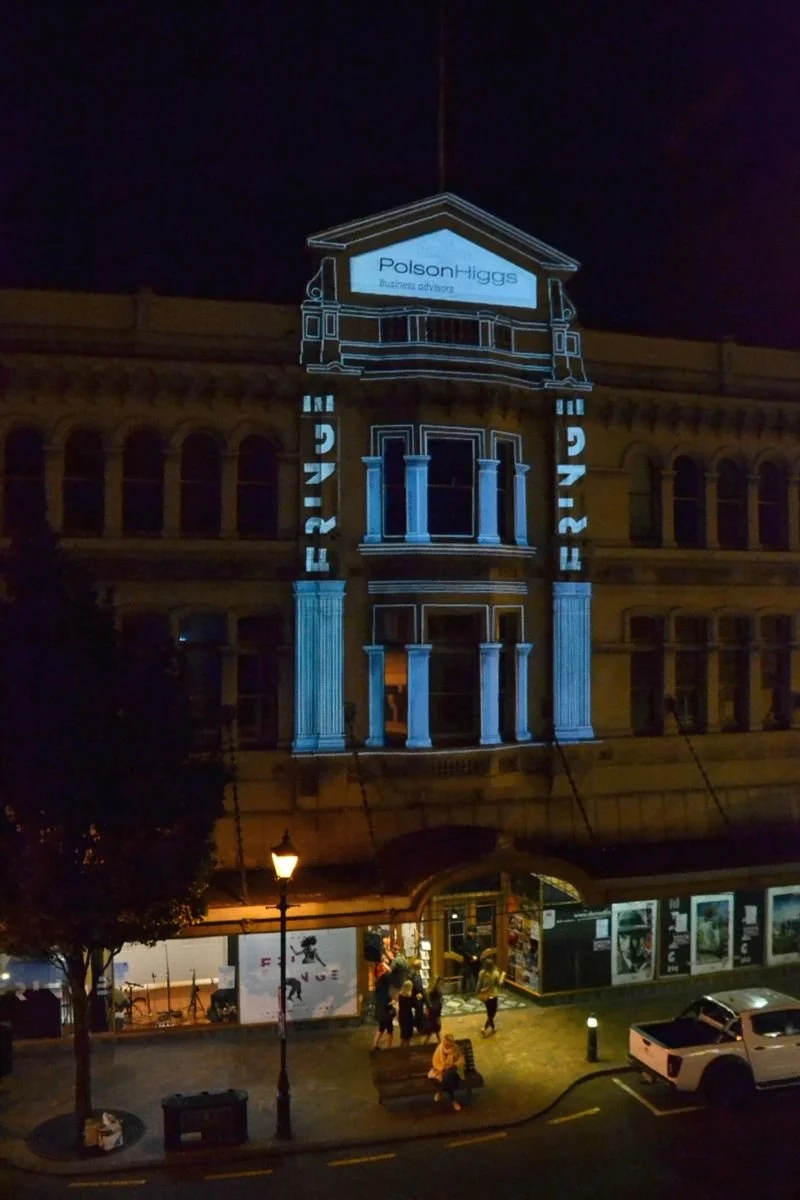 Projection Mapping Dunedin Fringe Office