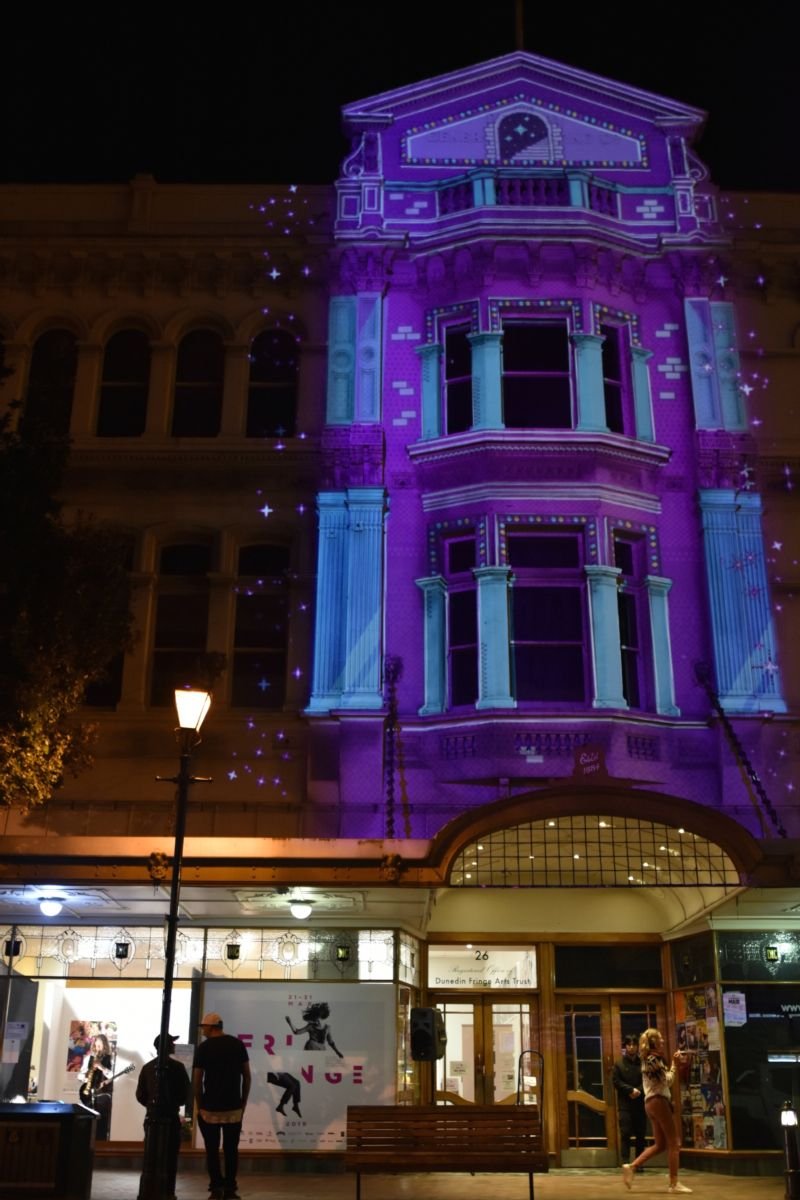 Projection Mapping Dunedin Fringe Office 