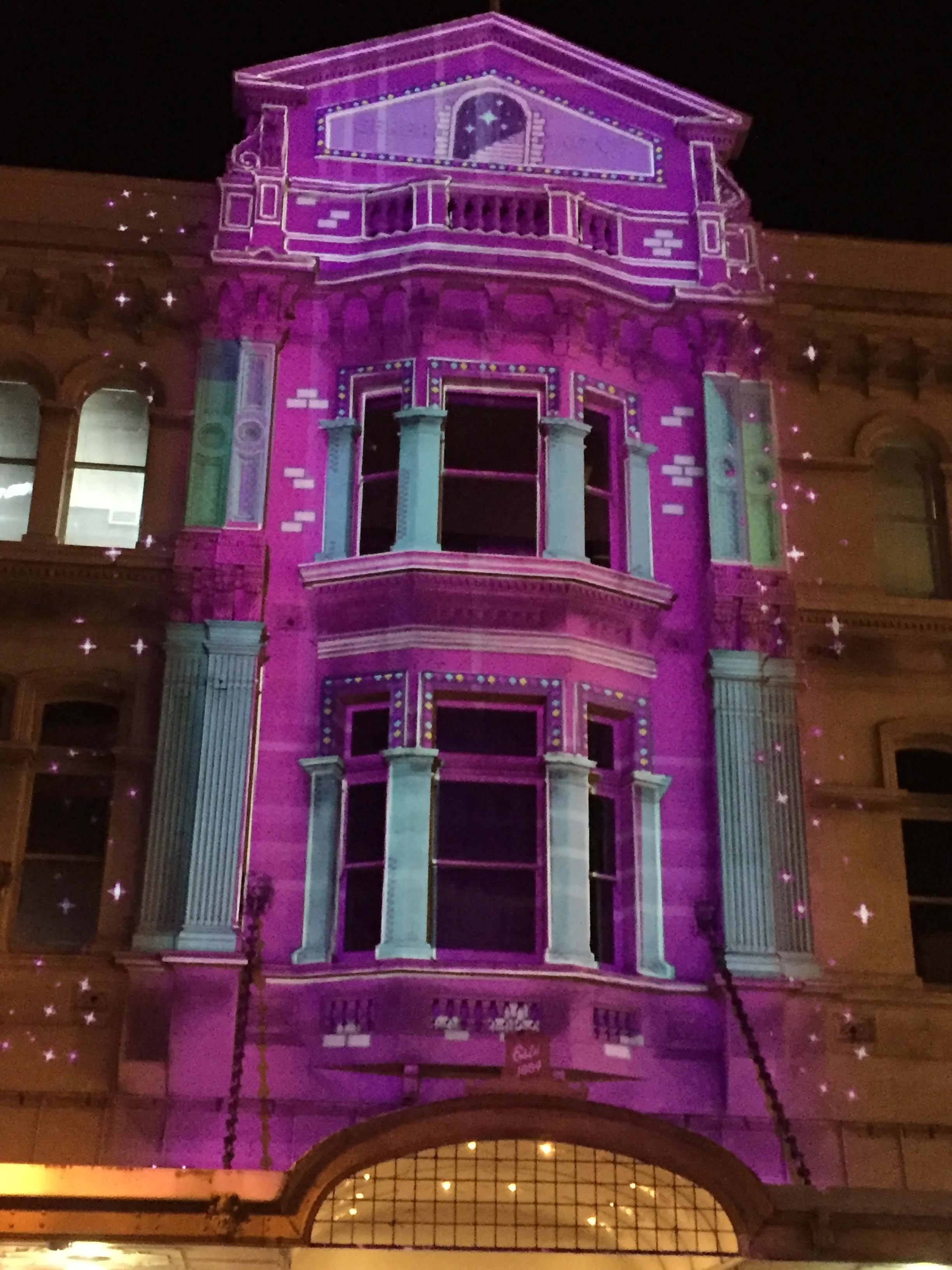 Projection Mapping Dunedin Fringe Office 
