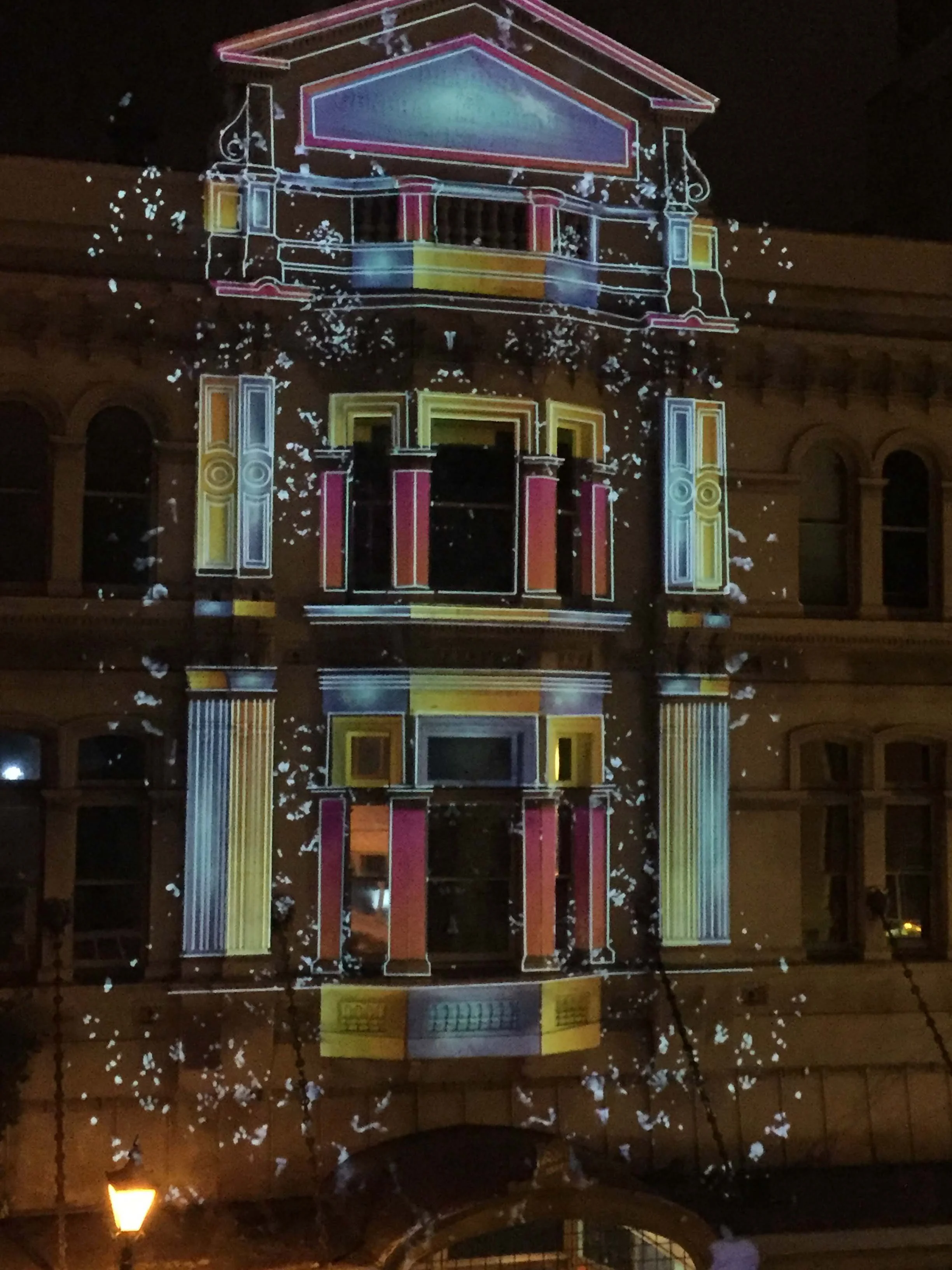 Projection Mapping Dunedin Fringe Office 