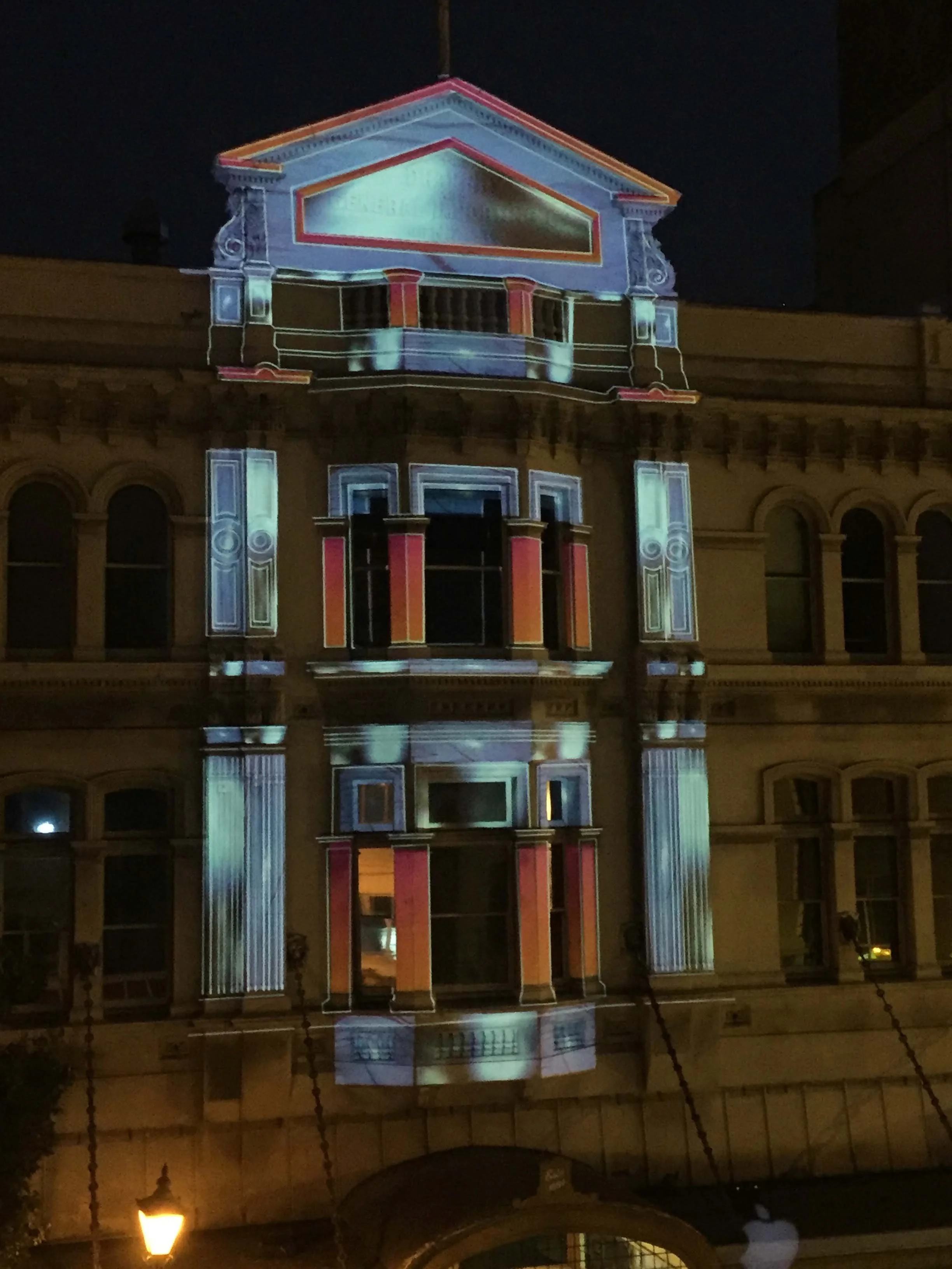 Projection Mapping Dunedin Fringe Office 