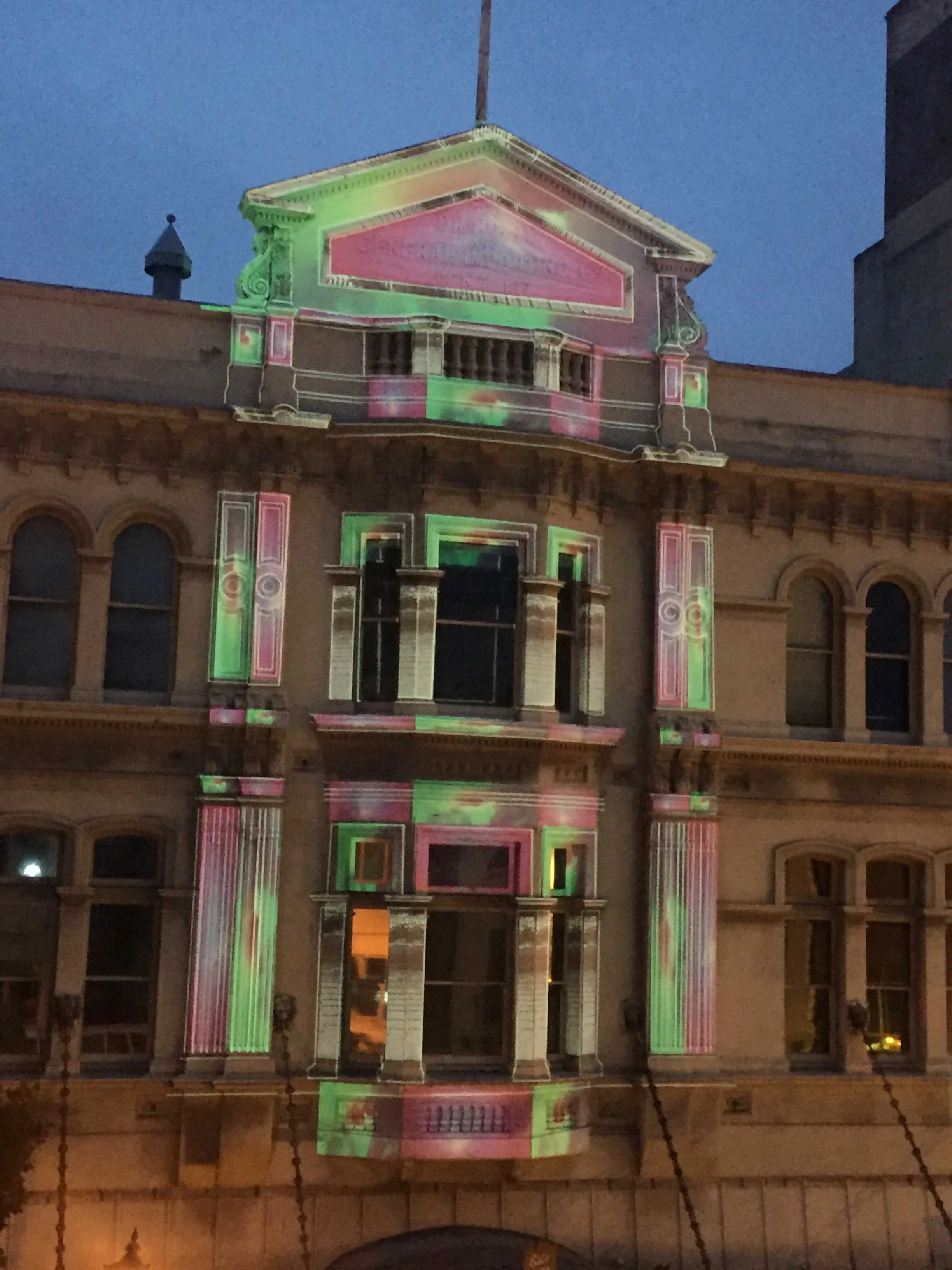 Projection Mapping Dunedin Fringe Office 