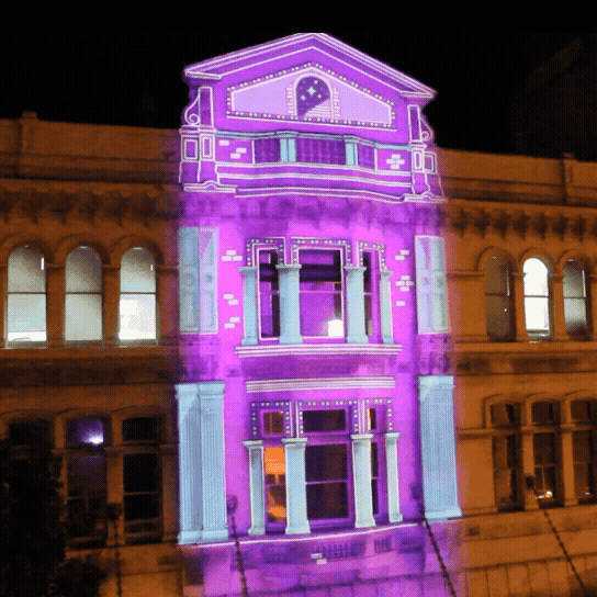 Projection Mapping Ōtepoti Fringe