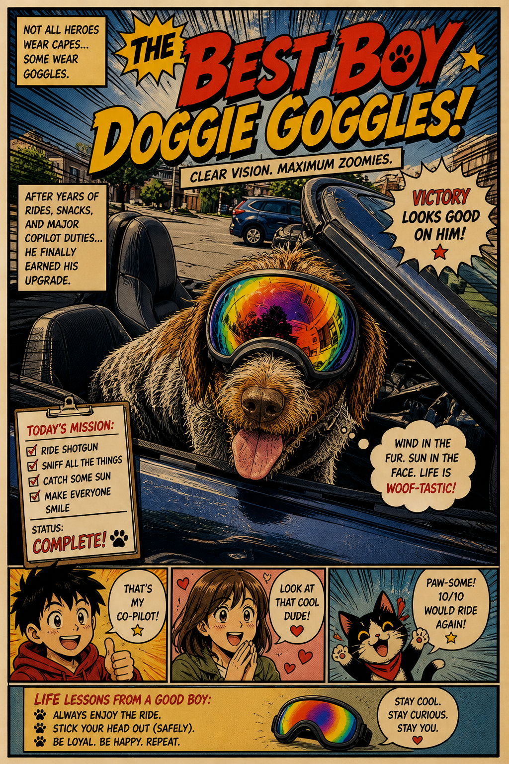 The Best Boy Doggie Goggles!
