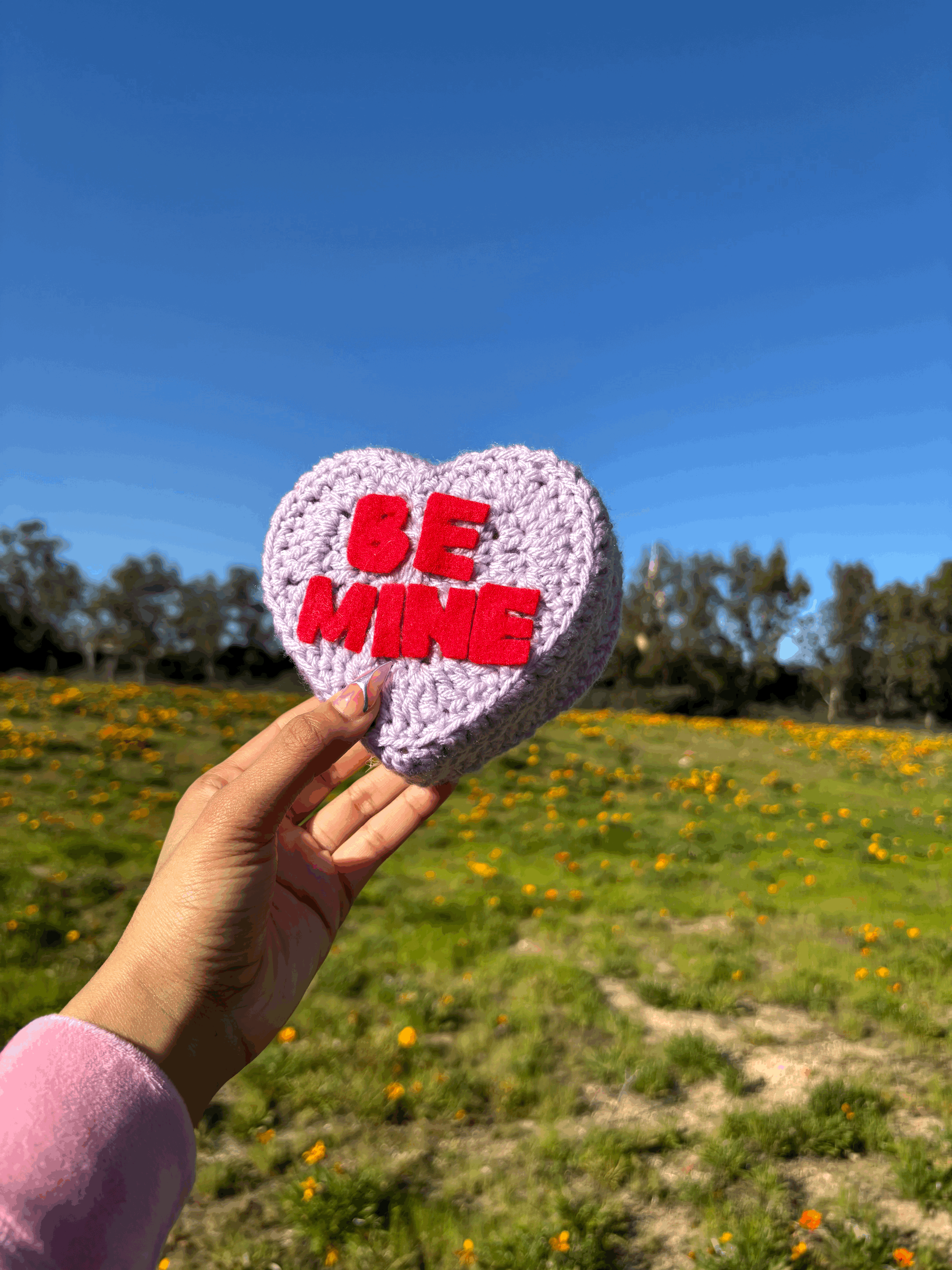 Heart Candy Storage Box (Purple)