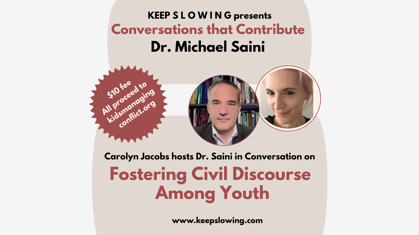 Conversations that Contribute, April 2026