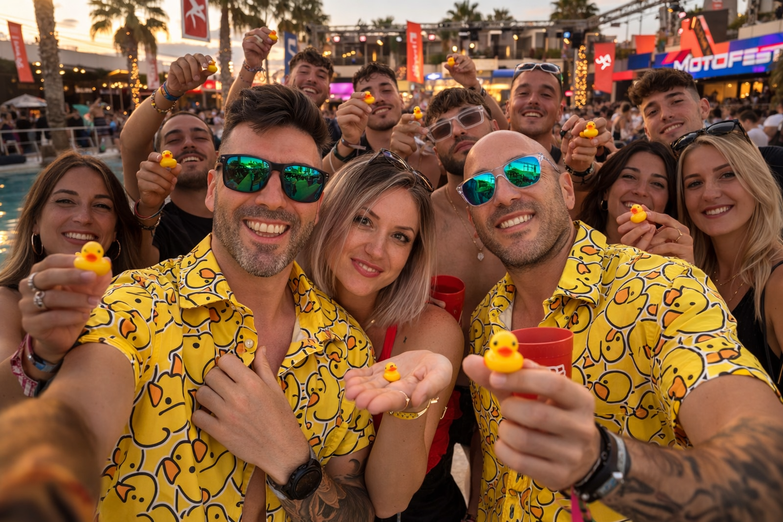 Patito World en MotoFest: motos, piscina y buena música bajo el sol