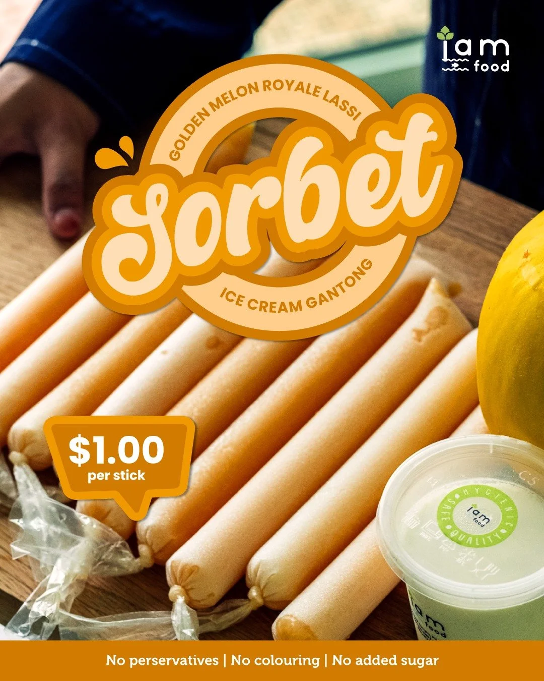 Golden Melon Royale Lassi