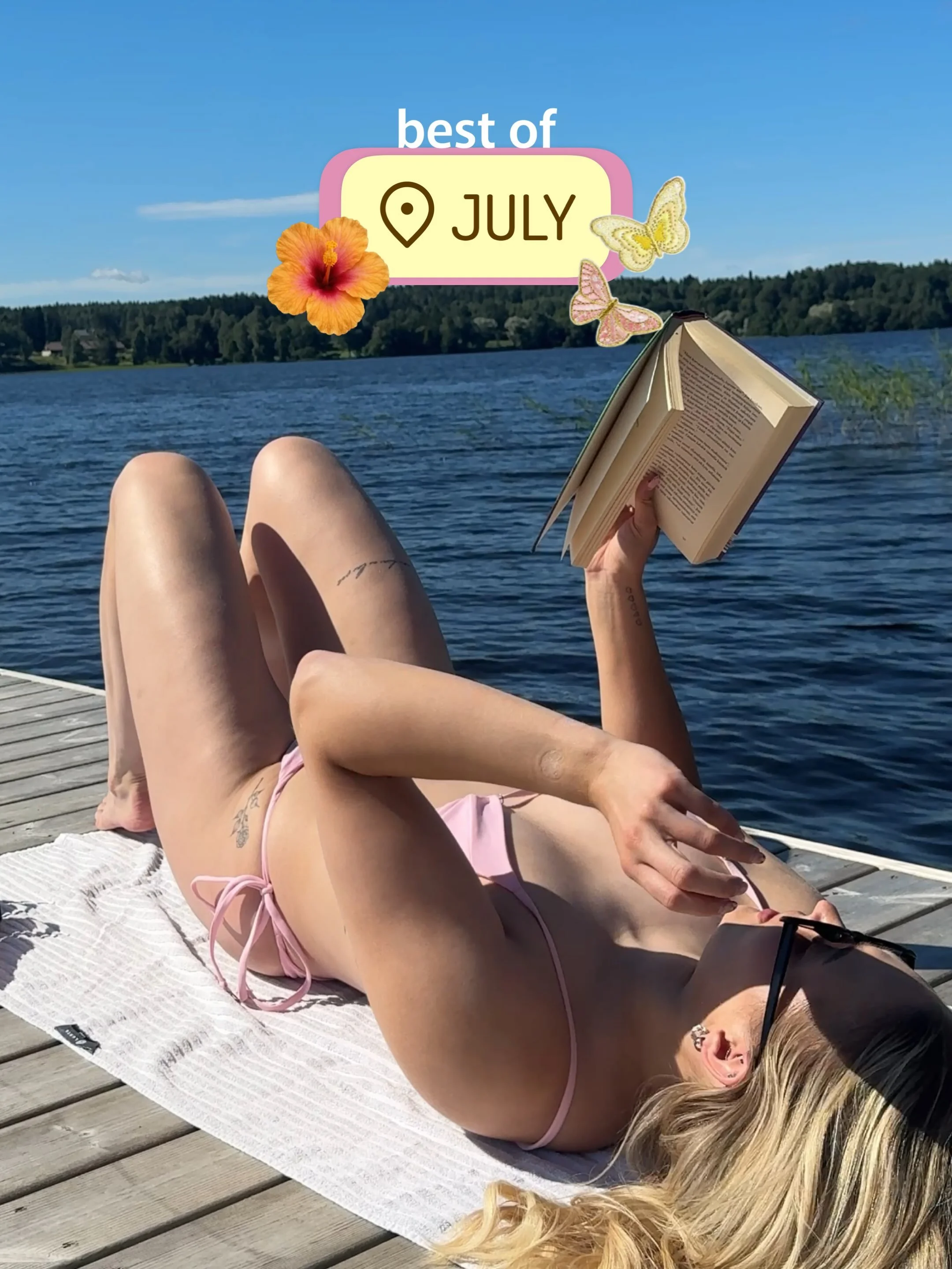 Hein&auml;kuulta ihania hetki&auml; 🌊👙🐾☀️💞🏋️&zwj;♀️🪩 

Lumo p&auml;&auml;s n&auml;k&ouml;j&auml;&auml; jokaseen 🩵🥹<33