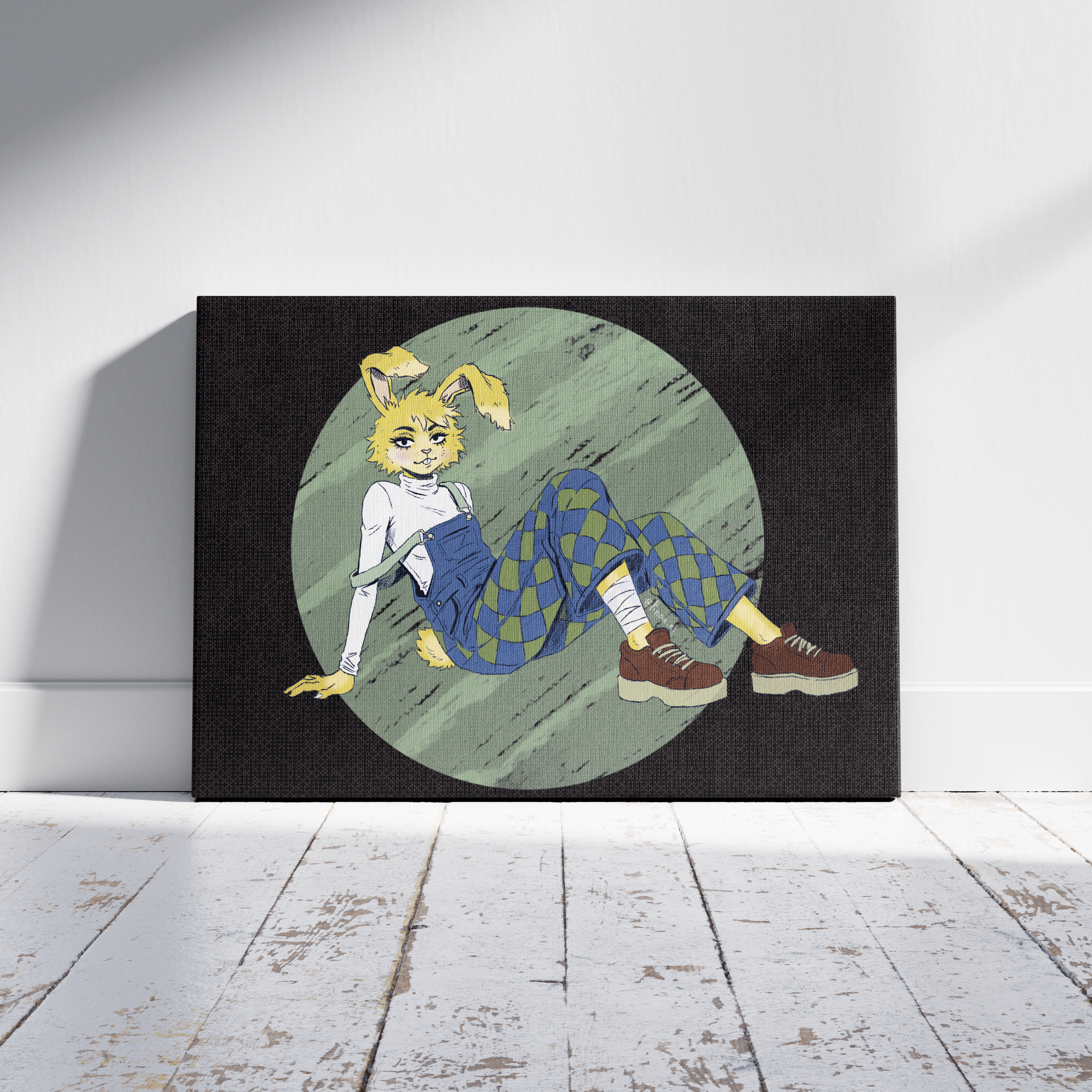 Esther la Lapine (allongée)  – Illustration A3